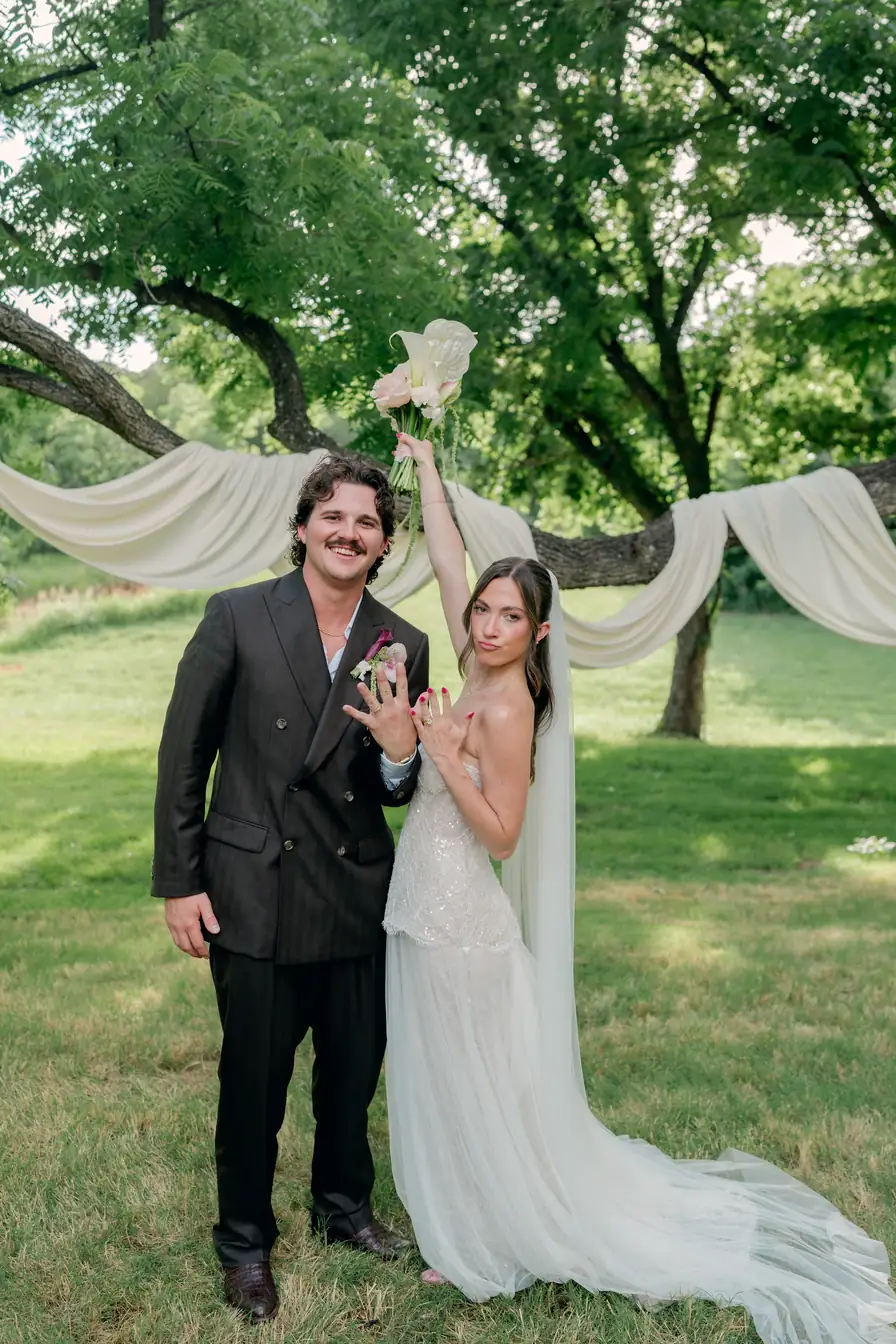 Rylee & Austin's wedding drapery